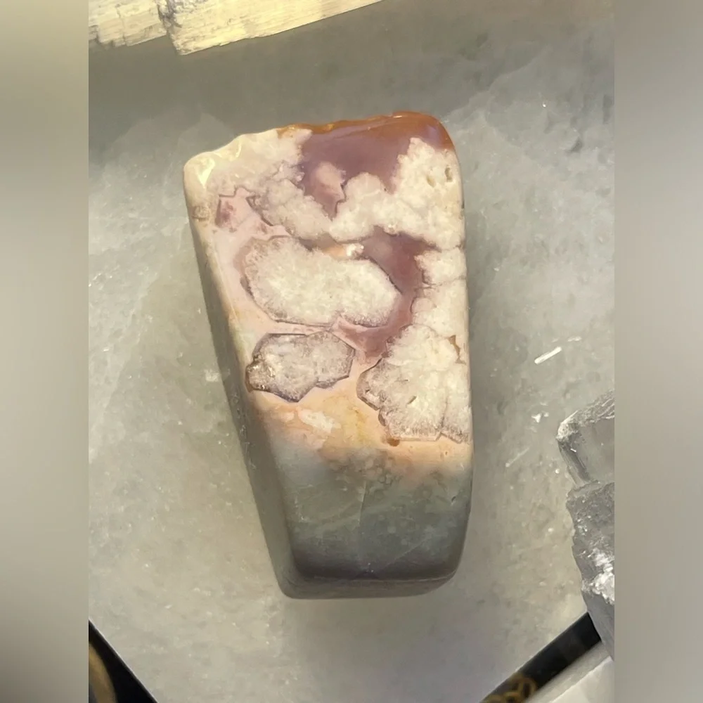 Flower Agate Freeform Natural Crystal Stone